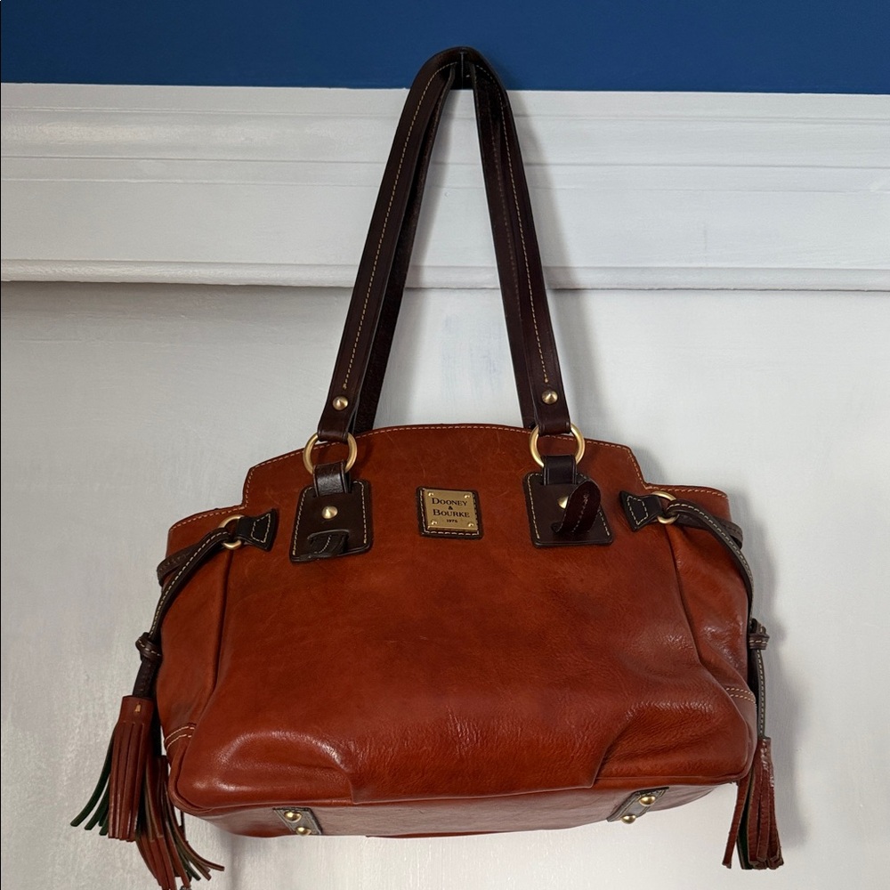 Dooney & Bourke Tan Leather Shoulder Bag